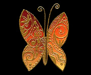 Image of Butterfly Stamp (Animated butterfly stamp requires the Flash plug-in and Javascript enabled.)