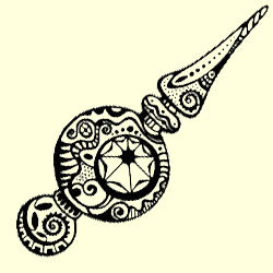 Cloisonn&eacute; Ornament Rubber Stamp
