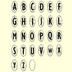 Punch & Spell Alphabet Rubber Stamp Set