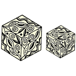 Cloisonne Cubes