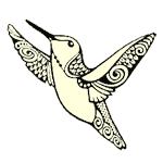 Cloisonné Hummingbird